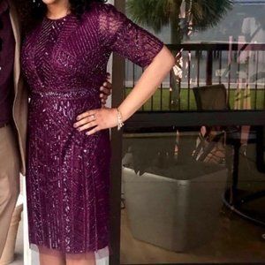 Adrianna Papell Women's Beaded Cocktail Dress